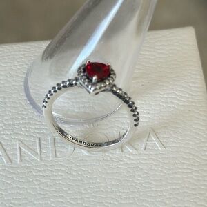 Pandora silver heart ring